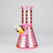 8" Soft glass beaker water bong [M08402] Glass Bong Canadian Distributor Pink