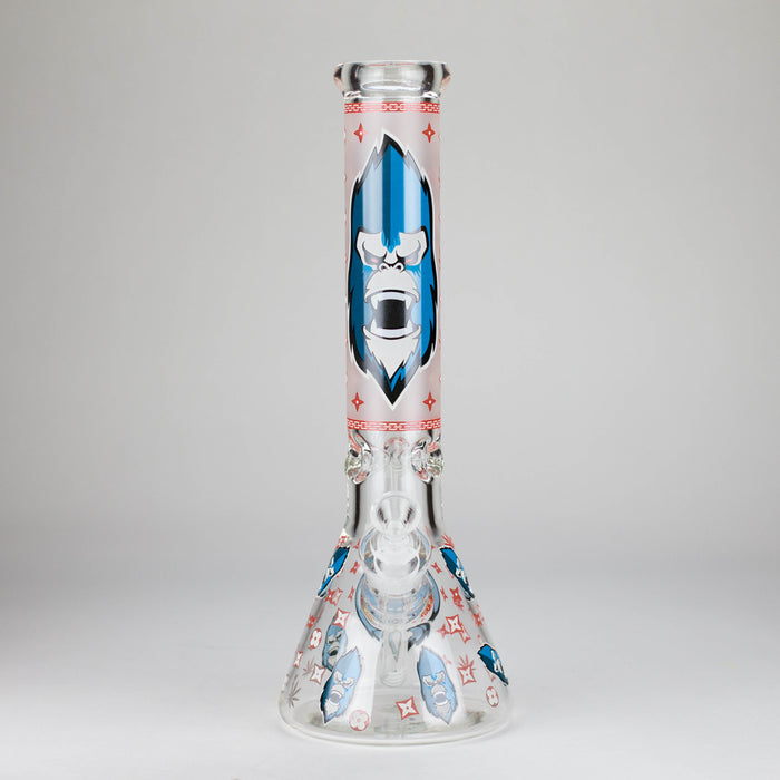 13″ 7mm Glass Beaker Bong [DCK-019] Glass Bong Canadian Distributor Red