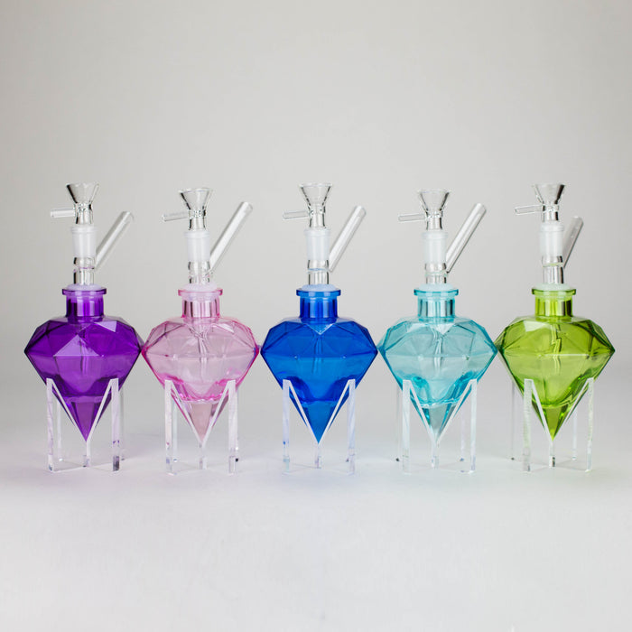 7″ Diamond Soft Glass Bong [DWP50] Glass Bong Canadian Distributor