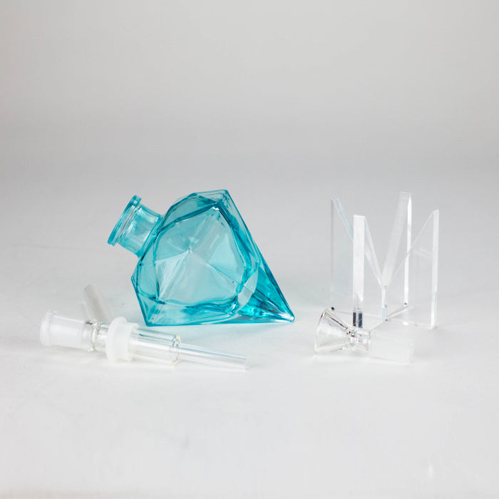 7″ Diamond Soft Glass Bong [DWP50] Glass Bong Canadian Distributor