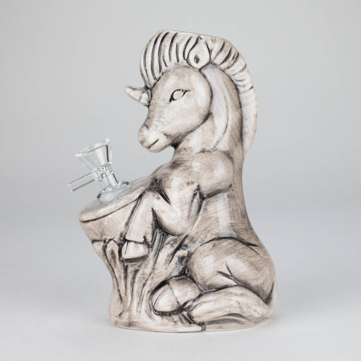 7" Sea Horse Design Ceramic Bong – Mythical Ocean-Inspired Collectible [ES089WP] Bongs Canadian Distributor