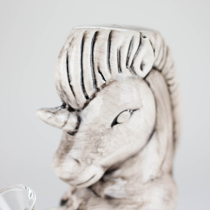 7" Sea Horse Design Ceramic Bong – Mythical Ocean-Inspired Collectible [ES089WP] Ceramic Bong Canadian Distributor
