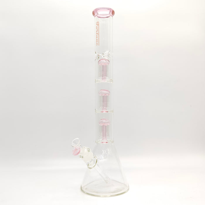 Fortune | 20" 7mm Tree Percolator Beaker [205007PC-BL] Glass Bong Fortune Pink
