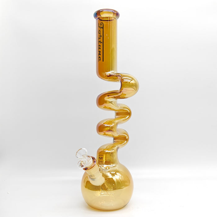 Fortune | Electroplated Zig-Zag Zong 18" 7mm [Z185007E-1] Bongs Fortune 3