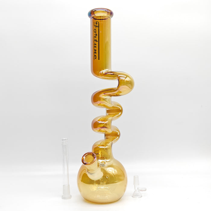 Fortune | Electroplated Zig-Zag Zong 18" 7mm [Z185007E-1] Bongs Fortune