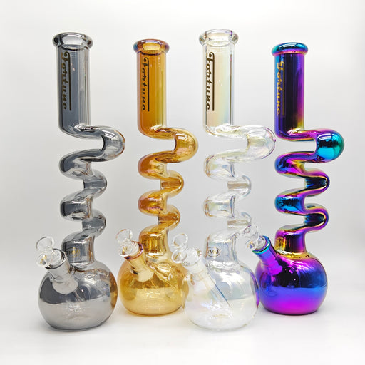 Fortune | Electroplated Zig-Zag Zong 18" 7mm [Z185007E-1] Bongs Fortune