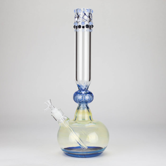 16″ Inside Out Jade Blue Color Tube Glass Bong [C2698] Glass Bong Canadian Distributor