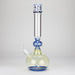 16″ Inside Out Jade Blue Color Tube Glass Bong [C2698] Glass Bong Canadian Distributor