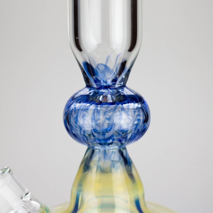 16″ Inside Out Jade Blue Color Tube Glass Bong [C2698] Glass Bong Canadian Distributor