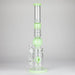 18.5″ Shower Head Perc Glass Water Bong [C2699] Glass Bong Canadian Distributor Milky Green