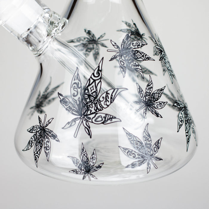 14″ Glow-in-the-Dark Glass Beaker Bong [C803x] Glass Bong Canadian Distributor