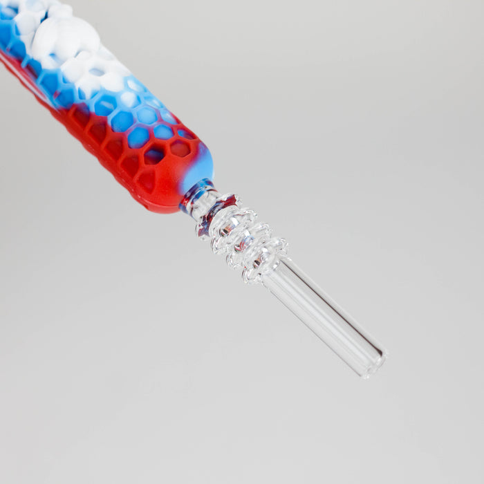 6″ Silicone Handpipe Jar – 20 Assorted Pieces with Glass Bowls & Straw [ES108HP] Silicone Pipe Canadian Distributor