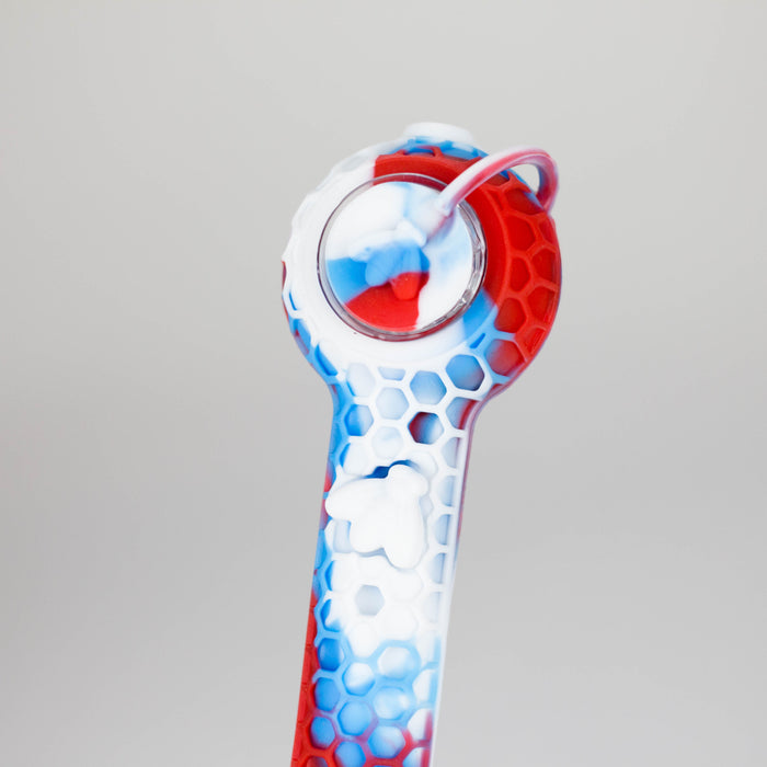 6″ Silicone Handpipe Jar – 20 Assorted Pieces with Glass Bowls & Straw [ES108HP] Silicone Pipe Canadian Distributor