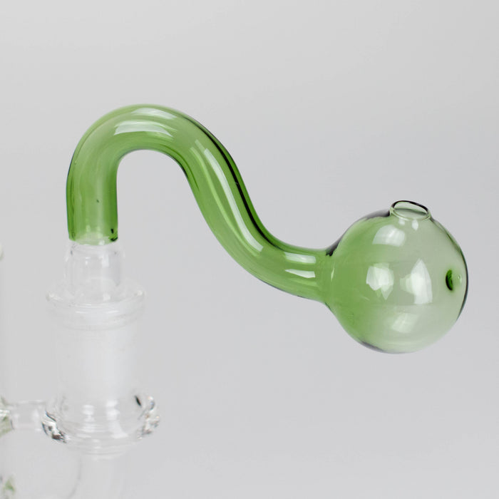 3.5″ U-Type Oil Burner Pipe – 14mm Glass Bubble Attachment [221021-2]