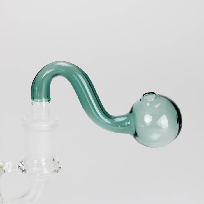 3.5″ U-Type Oil Burner Pipe – 14mm Glass Bubble Attachment [221021-2]