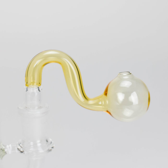 3.5″ U-Type Oil Burner Pipe – 14mm Glass Bubble Attachment [221021-2]
