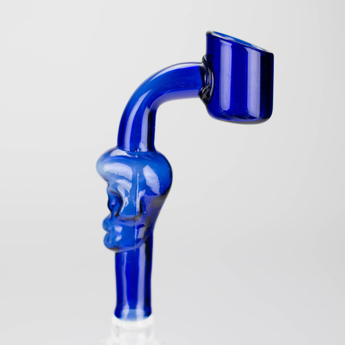 4" Unique Skull Design, 90-Degree Glass Banger [BN-600] Bowl · Banger · Oil Burner Canadian Distributor Blue