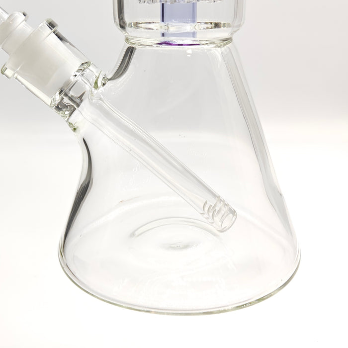 Fortune | 16" 7mm Double-Disk Percolator Beaker [1650PC-PK] Glass Bong Fortune