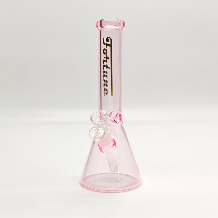 Fortune | 10" 4mm Assorted Colour Beaker Bong [CP103804] Bongs Fortune Pink