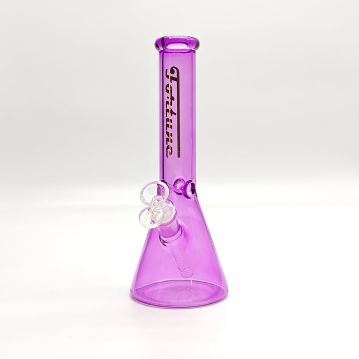 Fortune | 10" 4mm Assorted Colour Beaker Bong [CP103804] Bongs Fortune Purple