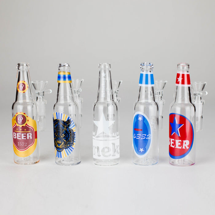 6″ Beer Bottle Design Glass Bong [WP4511S] Bongs Canadian Distributor