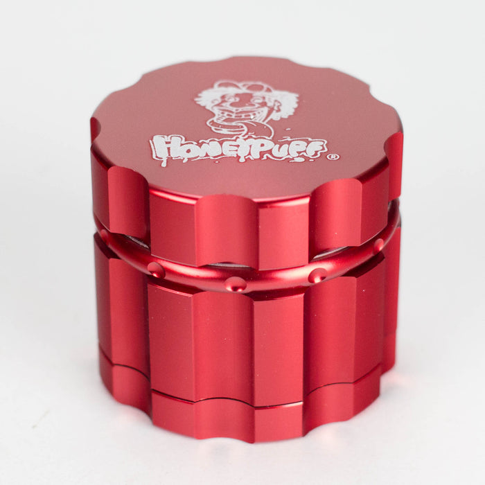 Honey Puff | 4 Parts 50mm Grinder [P1240] Regular Grinder Canadian Distributor Red