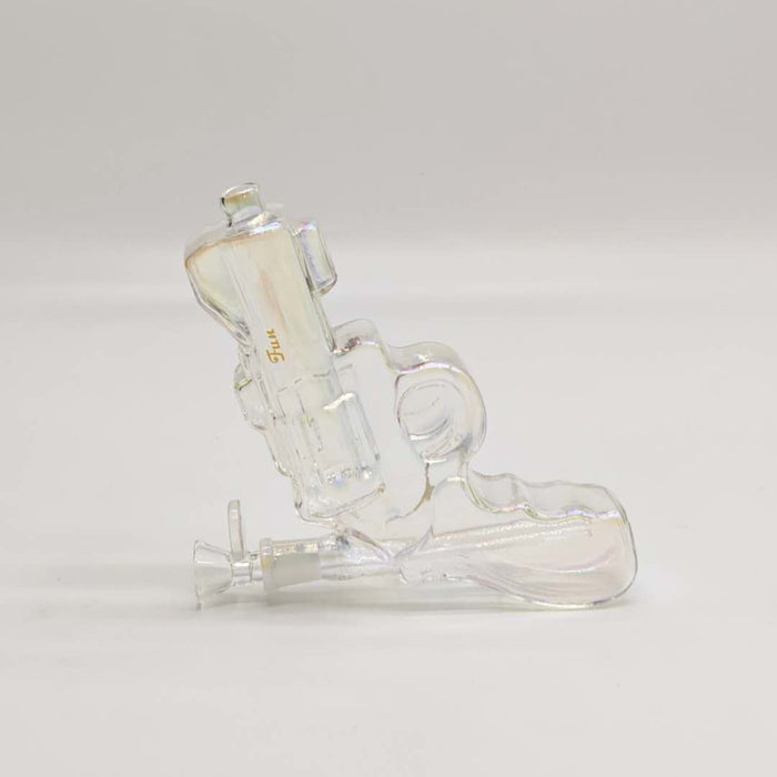 Electroplated 7.5" Pistol Glass Bong [SGun2-A] Glass Bong Fortune Sunshine