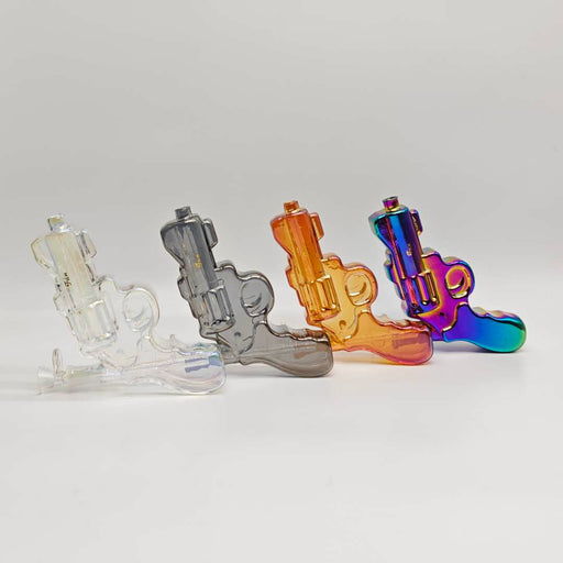 Electroplated 7.5"  Hand Gun Glass Bong_0