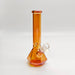 10" 4mm Electroplated Hexagon Base Glass Bong-Assorted Color Glass Bong Fortune Brown