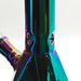 10" 4mm Electroplated Hexagon Base Glass Bong-Assorted Color Glass Bong Fortune