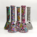 13" 7mm Calavera Hydrographic Glass Bong-Assorted Designs_0