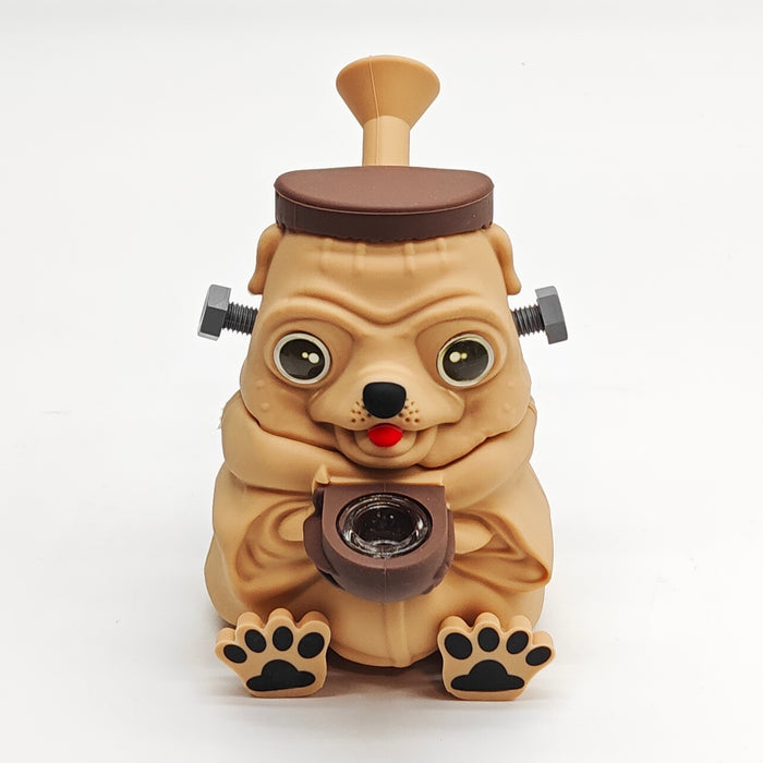 5.5" Pug Silicone Water Pipe_1