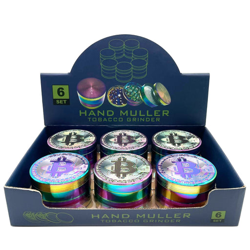 Bitcoin Grinder 4 part 63mm Box of 6_1