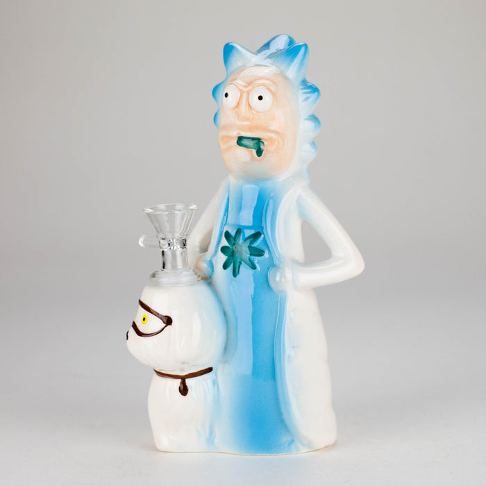 8″ Mad Scientist Ceramic Bong – Cartoon Style Vintage Collectible [ES083WP] Ceramic Bong Canadian Distributor