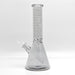 14" Electroplated Etched Monogram Design 9mm Glow in the Dark Beaker [LV145009] Glass Bong Super Supplys Inc