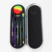 6 Pcs 440 Stainless Steel Dabber Tool Set with silicone jar-Rainbow [SMKE-103] Cap · Dabber · Insert · Clip · Nail Canadian Distributor