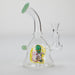 6.5″ Cartoon PrintGlass Bong [F230829-1C] Bongs Canadian Distributor Jade (Sticker 2)