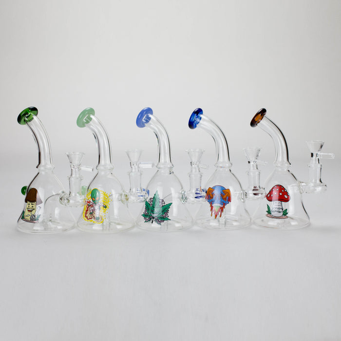 6.5″ Cartoon PrintGlass Bong [F230829-1C] Bongs Canadian Distributor