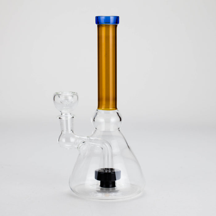 8.5" Stemless Glass Bong with Diffuser – Assorted Colors Glass Bong Bongzie Smokes