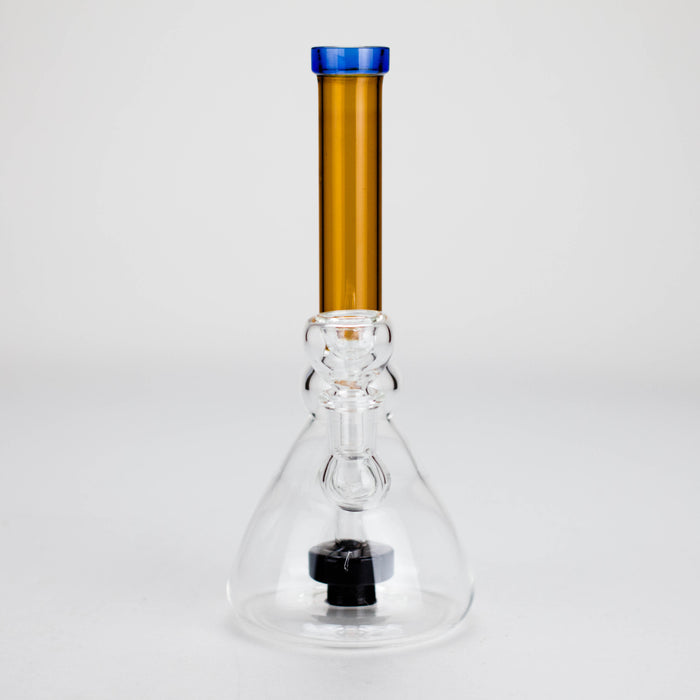 8.5" Stemless Glass Bong with Diffuser – Assorted Colors Glass Bong Bongzie Smokes