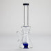 11" Stemless Glass Bong with Diffuser – 14mm Bowl Joint Glass Bong Bongzie Smokes Blue
