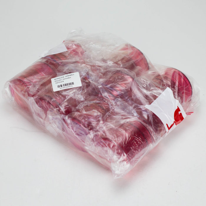 4-Part Acrylic Herb Grinder – Pack of 10 Regular Grinder Bongzie Smokes