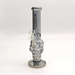 Fortune | Electroplated Skull 10" 5mm Glass Bong [SK105038E] Bongs Fortune Grey