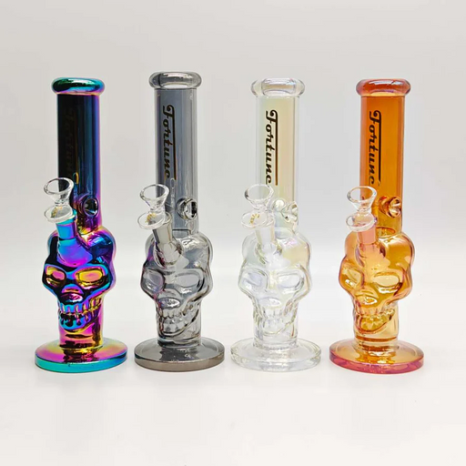 Fortune | Electroplated Skull 10" 5mm Glass Bong [SK105038E]_0