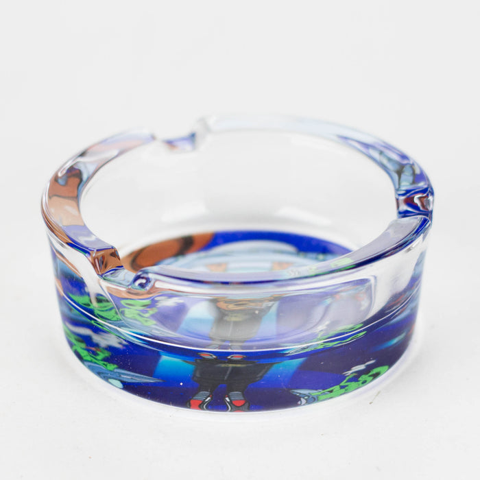 Cloudz | Alien Ashtray Display – 6 Count – 3.25" Diameter Glass Ashtray Cloudz Smoke