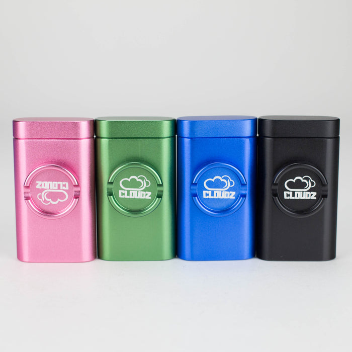 Cloudz | All-In-One Dugout Display Box – Grinder + Hitter – 12 Count Herb Grinder Cloudz Smoke
