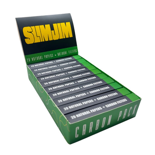 Slimjim | Carbon Double Duty Pack (6MM) – Box of 10 ROLLING PAPER SLIMJIM