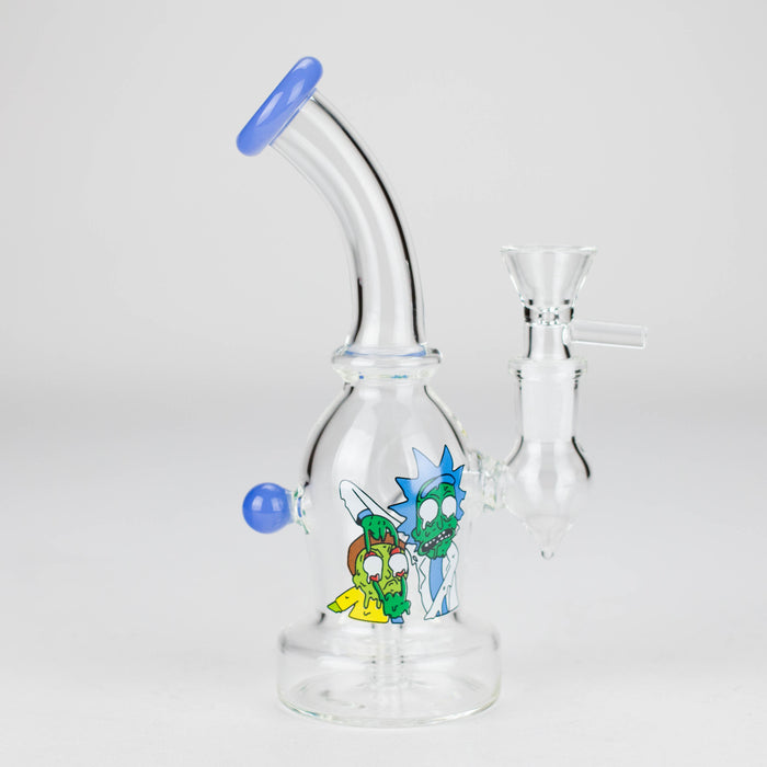 6.5″ Cartoon PrintGlass Bong [F230829-2B] Other Shaped Bong Canadian Distributor Mikl Blue (Sitcker 1)