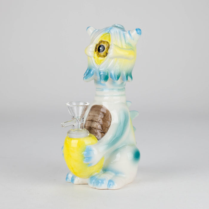 7″ Vintage Design Ceramic Bong – Unique Cyclops Monster Shape [ES079WP] Bongs Canadian Distributor