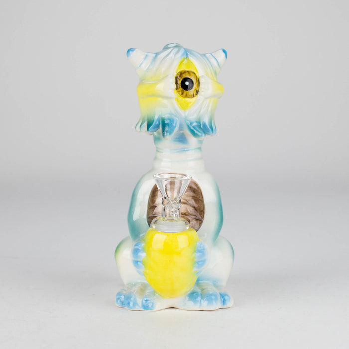 7″ Vintage Design Ceramic Bong – Unique Cyclops Monster Shape [ES079WP] Bongs Canadian Distributor